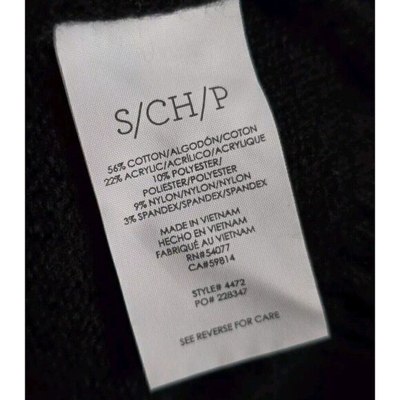 CAbi Drop-Off Cardigan Black Longline Button Closure Pocket #4472 Size Small - Picture 7 of 12